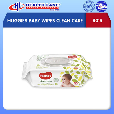 HUGGIES BABY WIPES CLEAN CARE (80'S)